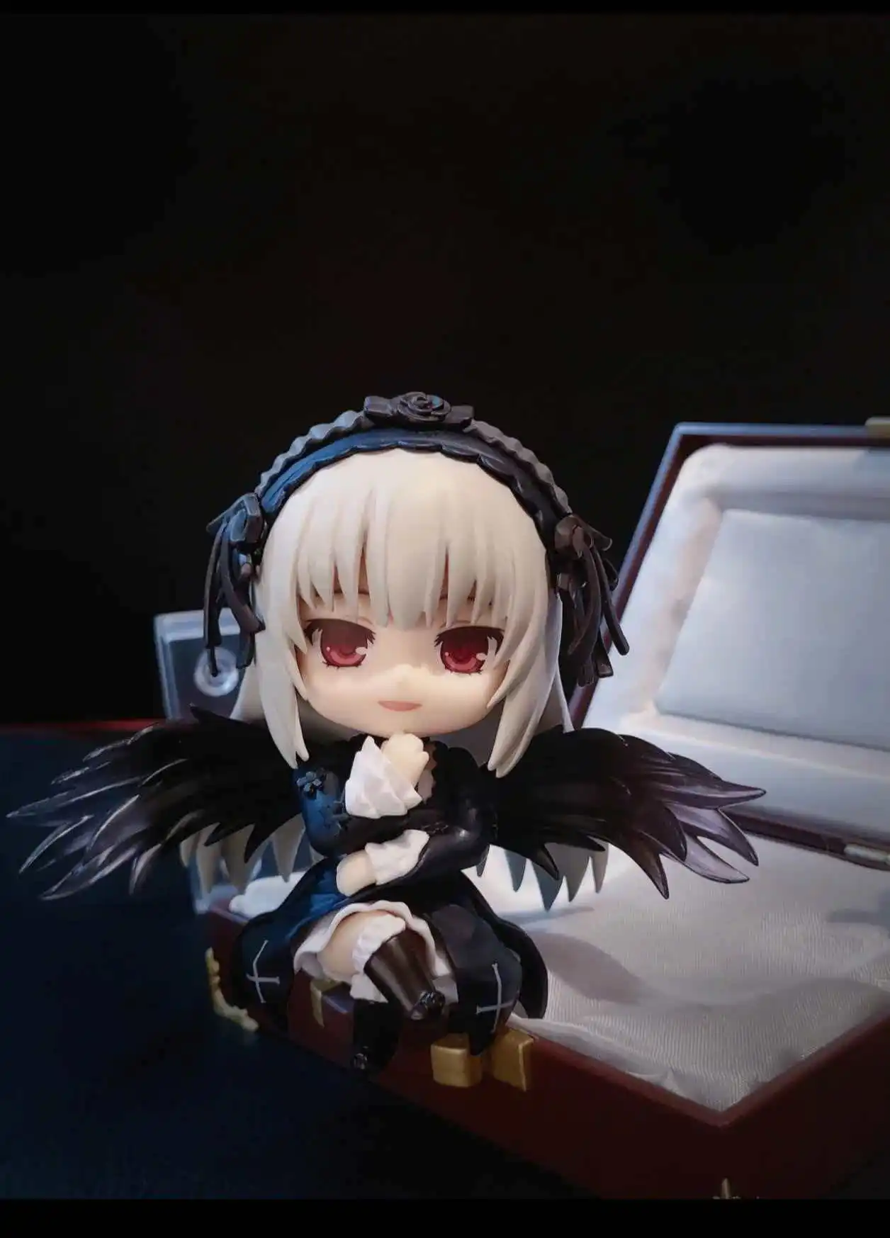 

New Nendoroid Rozen Maiden Suigintou Movable Action Figure Q Version Assembly Ornament Anime Peripherals Surprise Gift For Fans
