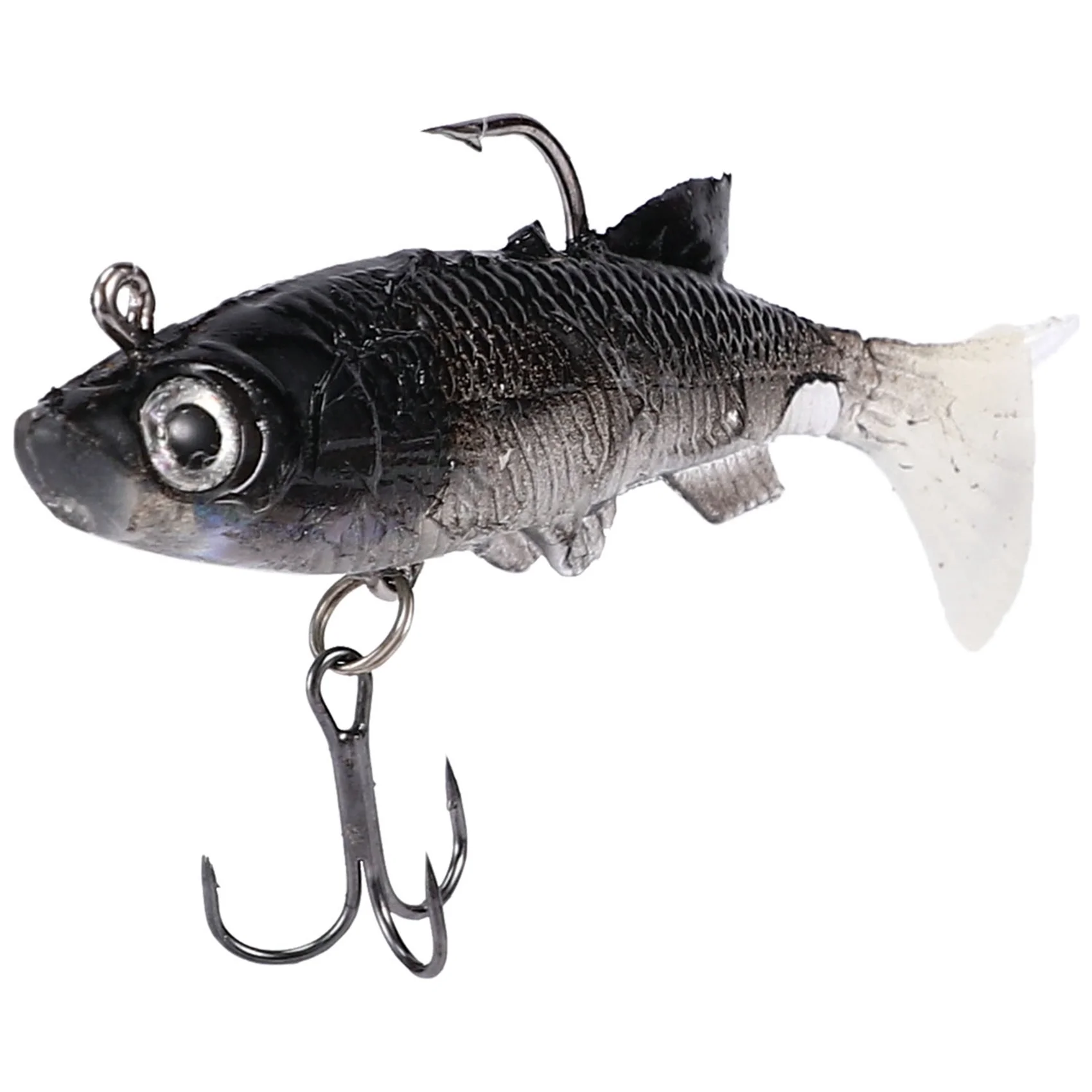 

Classy-50Pcs/Lot Soft Lure 8Cm 14G Wobblers Artificial Bait Fishing Lures Sea Bass Carp Fishing Lead Fish Jig
