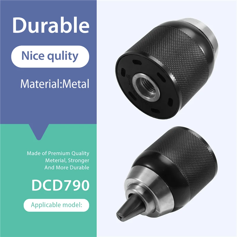 Zestaw uchwytu i trzpienia do wkrętarki udarowej B50C, adapter kwadratowy uchwytu, uchwyt wiertarski elektryczny