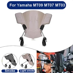 Windshield Windscreen Adjustable Wind Screen For Yamaha MT09 MT07 MT03 MT25 FZ07 MT09 MT125 FZ09 FZ1 FZ6 FZ8 YZF R6 R3 R25 SR400