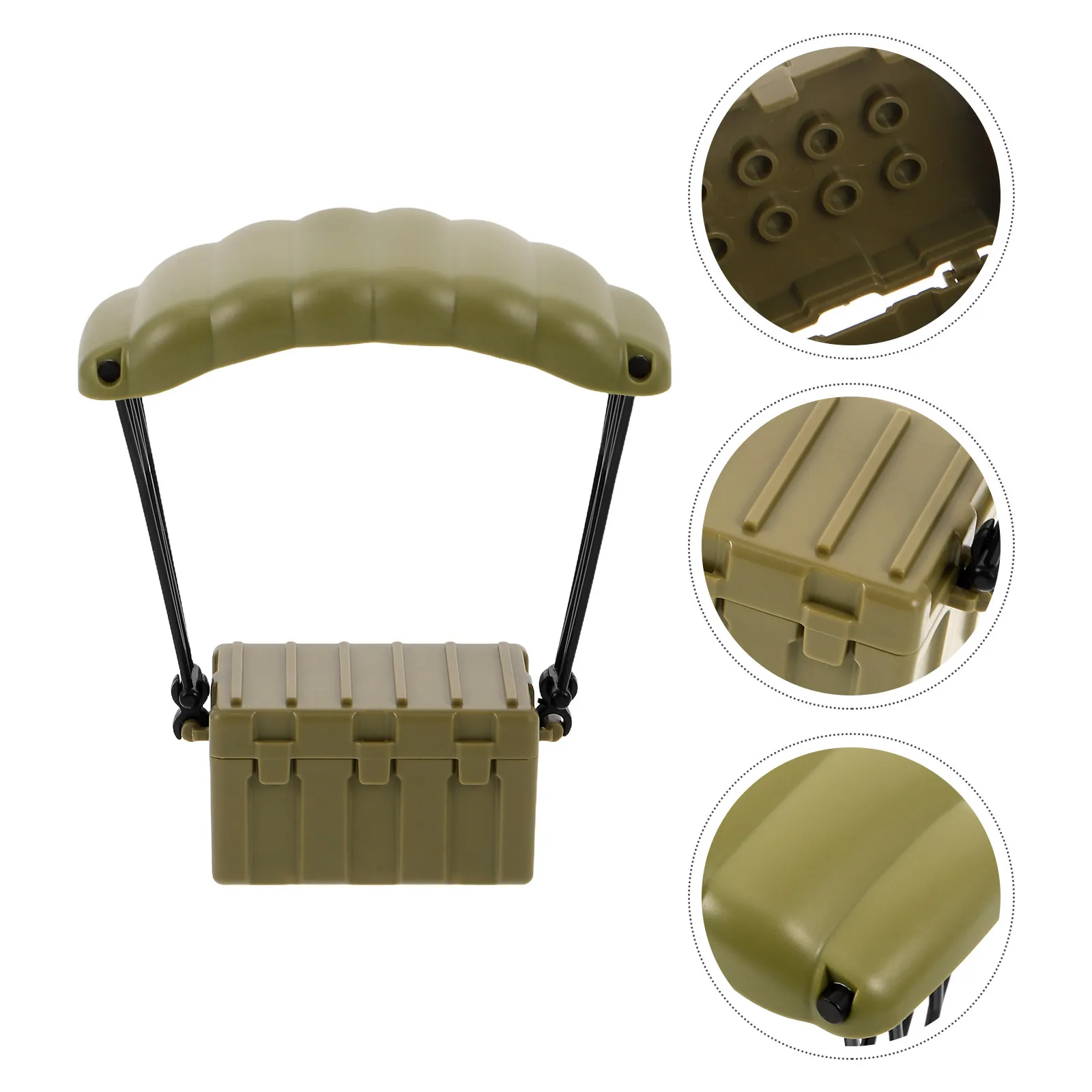 

8Pcs Military Block Accessories Utility Crates for Brick Scenes Air-Drop Containers Mini Figure Cargo Storage for Diorama