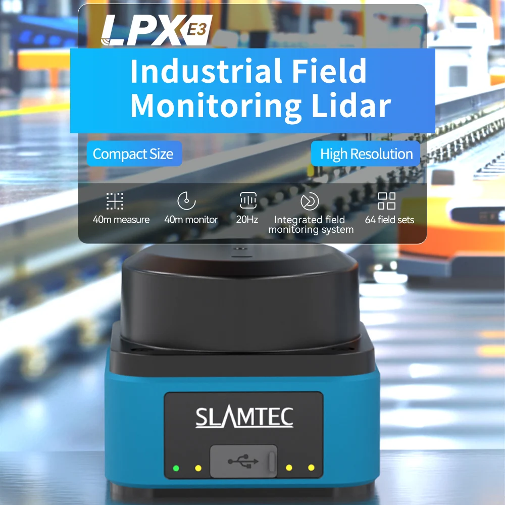 SLAMTEC LPX-E3 360 Degree Industrial Field Monitoring LiDAR 40M Radius 20Hz Scanning Frequency For AGV,AMR,Robot,UAV Avoidance