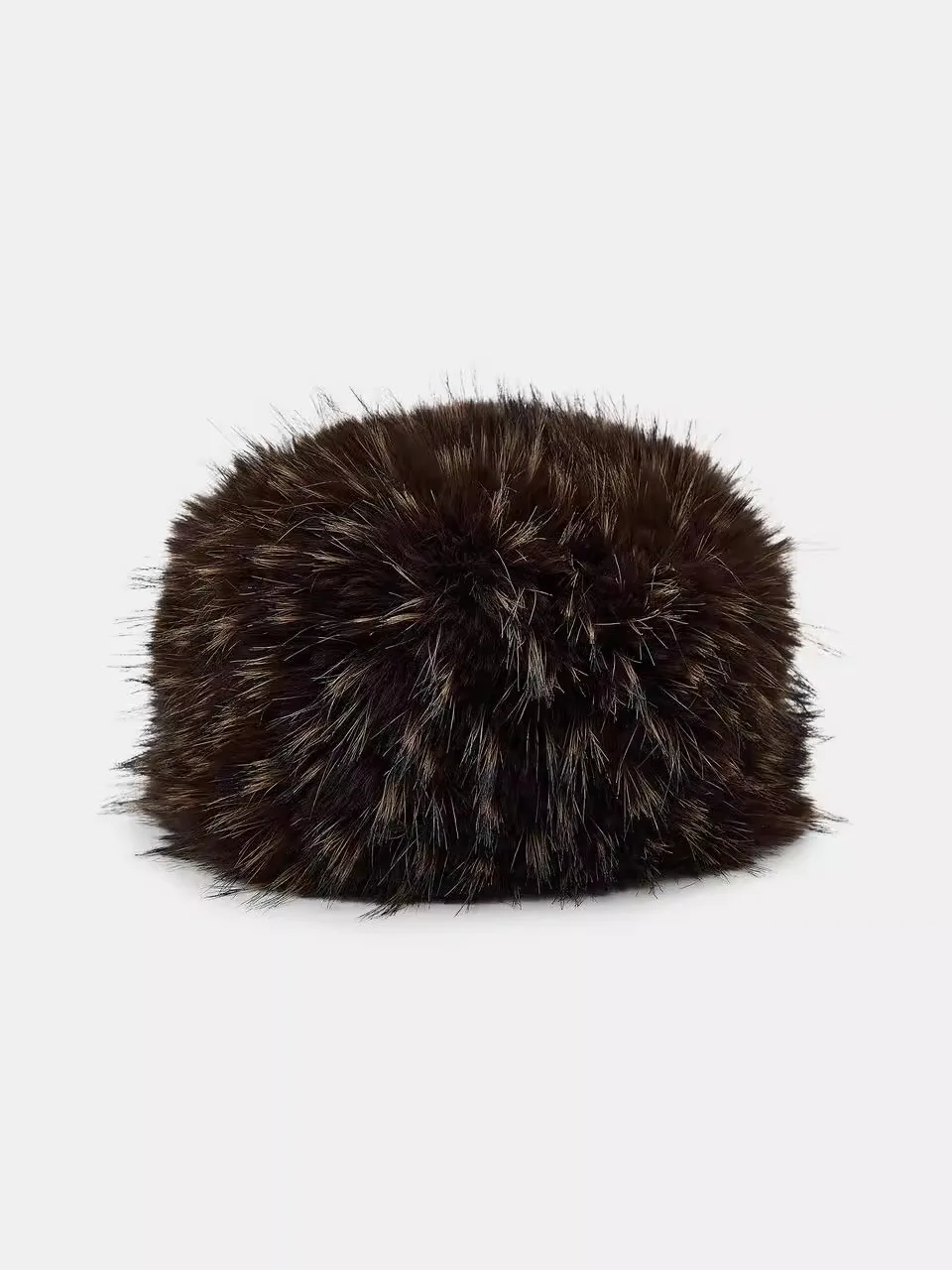 New Arrival Winter 2025 Artificial Fur Effect Hat Women's Fashion Accessory Adjustable round Top No Brim 5cm Length Hat