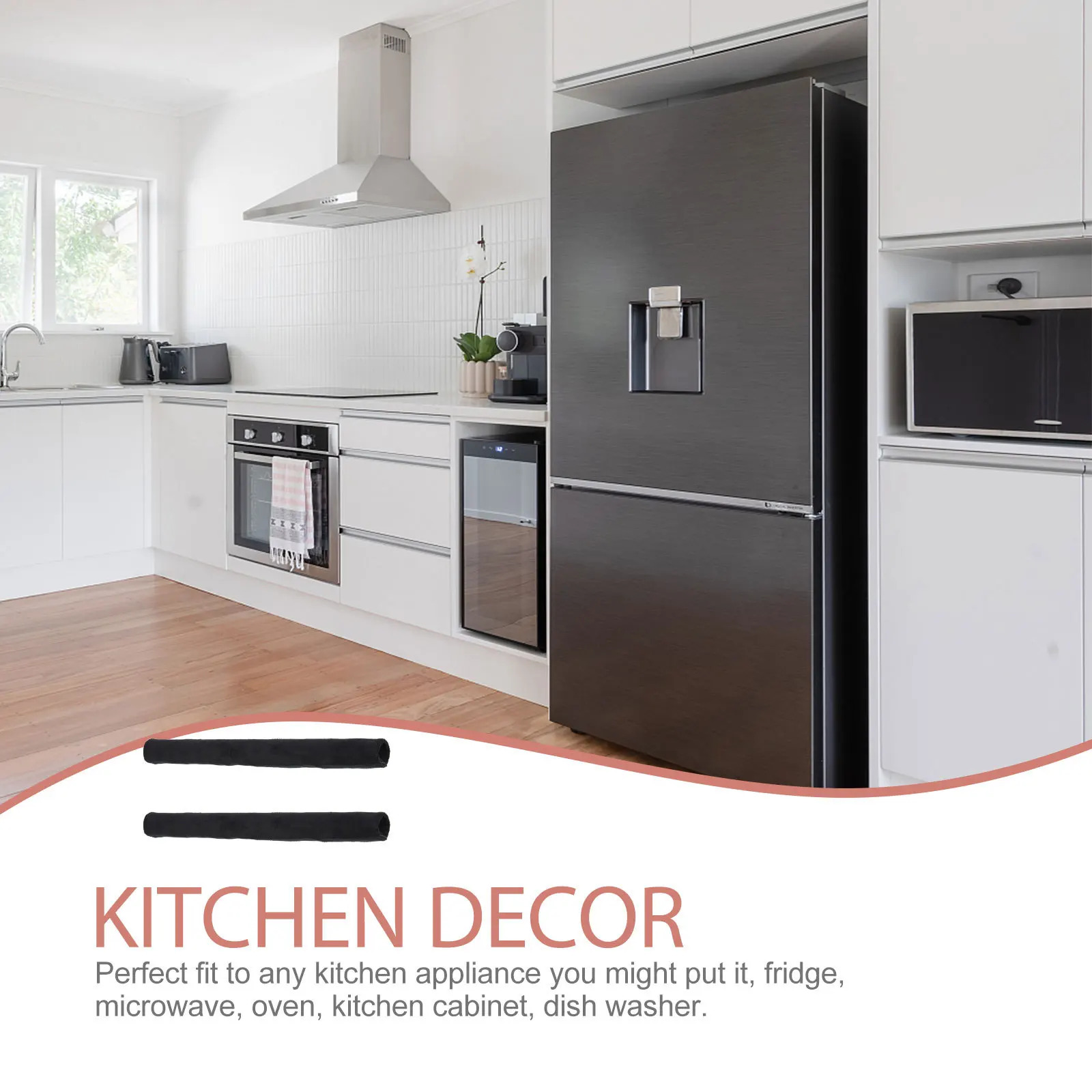 

1pcs Refrigerator Handle Cover Kitchen Appliance Handle Protector Anti-Slip Oil-Proof Washable For Fridge Oven Microwave