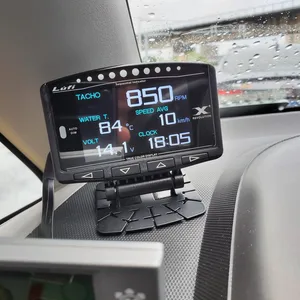 LUFI-X1 Digital Turbo Boost Öldrucktemperaturmessgeräte, Ext-Ölmessgerät für CAR, AFR, Drehzahl, Kraftstoffgeschwindigkeit, englische Version, OBD2-Stecker 8 Hauptverkaufsgeschwindigkeitsmesser 100mm Auto - №7