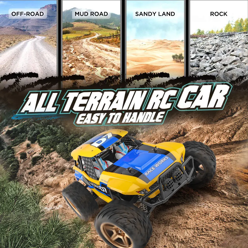 Professional than Racing High-Speed Remote Control Car off-Road Four-Wheel Drive Climbing Drift Car