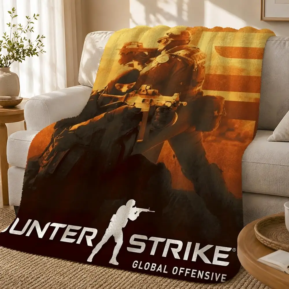 Hot Game C-Counter-Strike CS2 Patterned Decorative Accent Bed Urban Low Maintenance Durable Throw
