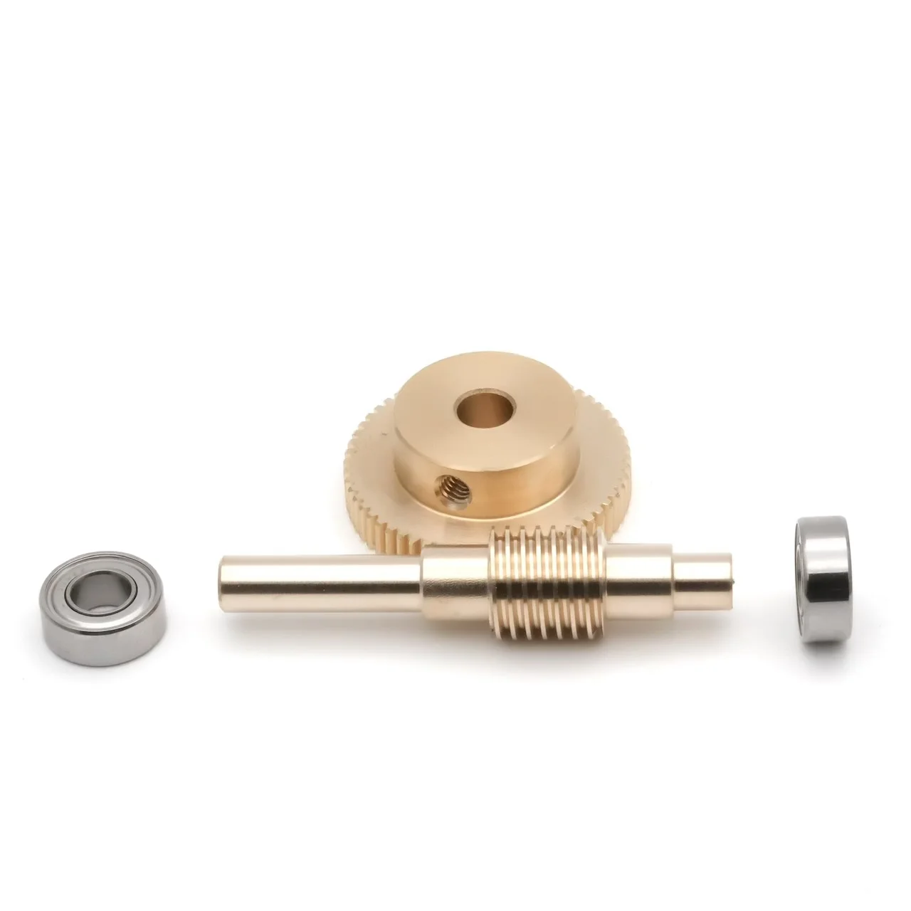 0.5M Precision Worm Gear Reducer 1:20/30/40/50/60/70/80/100 Teeth PTZ Reducer Turbine Copper Ball Bearing Parts