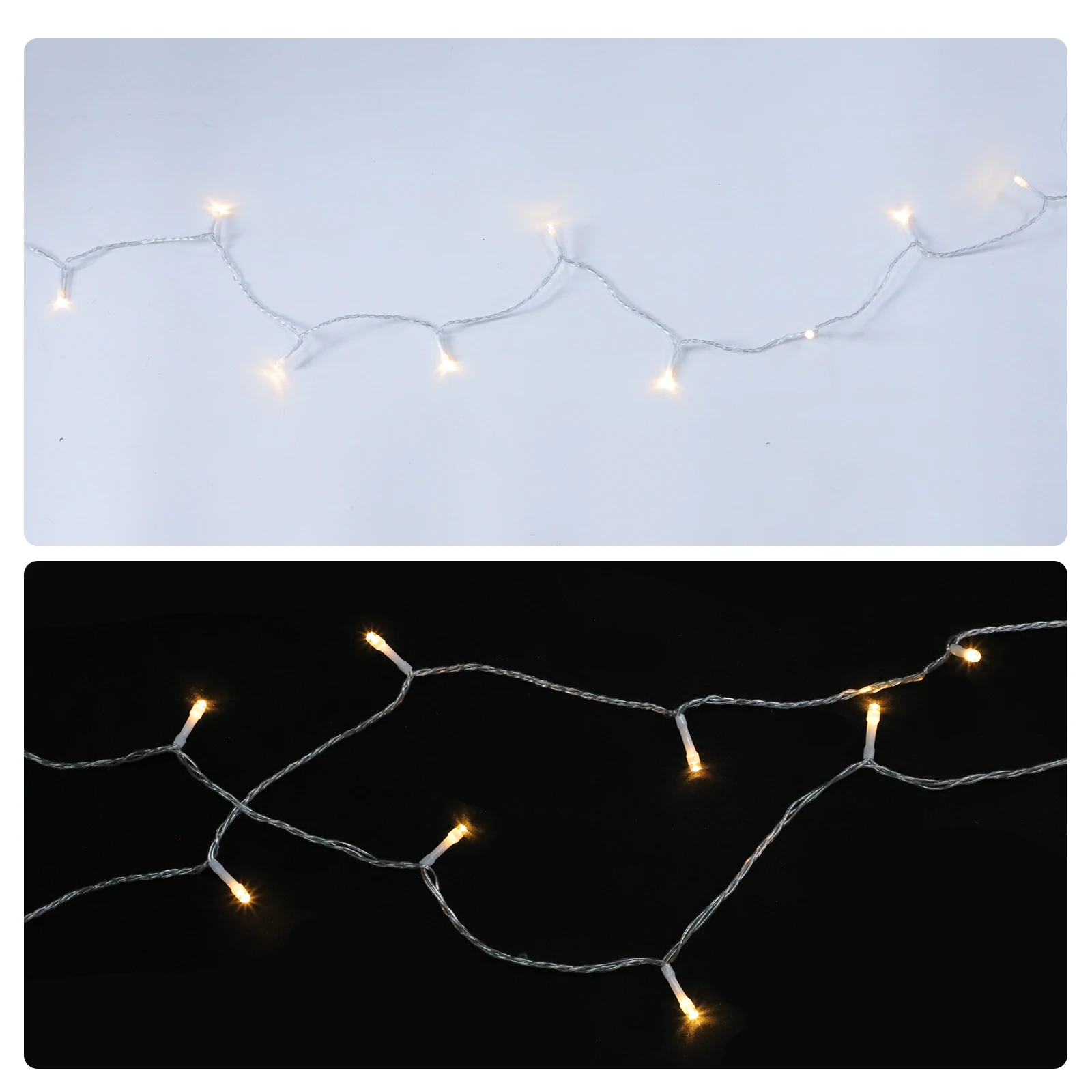 

Christmas LED String Lights Operated Outdoor Fairy Tree Light Remote Control Non Dazzling Reusable Holiday