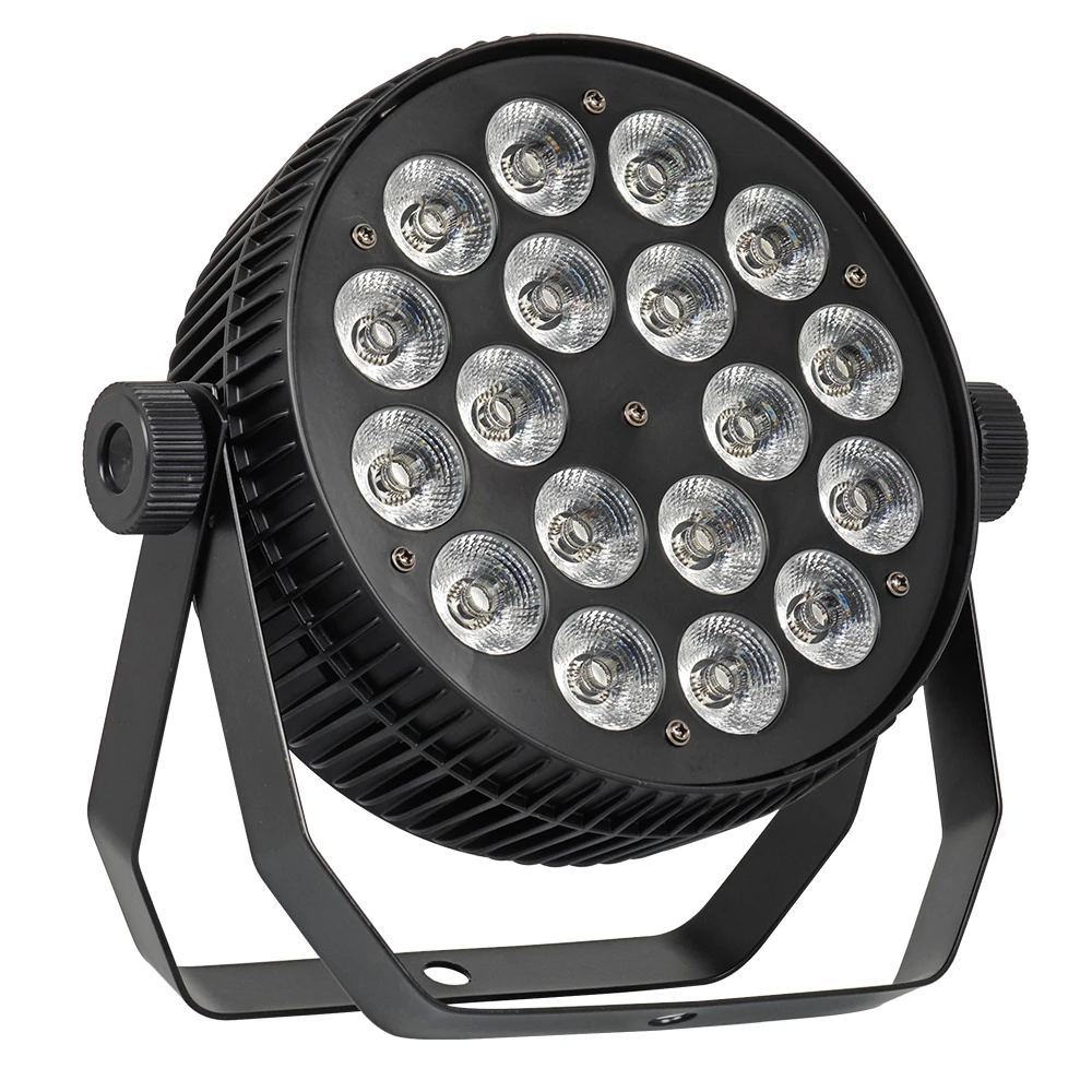 سبائك الألومنيوم كشافات مسرح 18x18 واط RGBWA UV 6in1 Led الاسمية ضوء مصباح الشريط المنبسط DMX512 المرحلة غسل الجدار مصباح #5