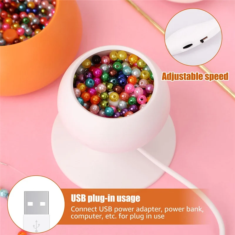 

1 Set Electric Bead Spinner Clay Bead Spinner Adjustable Speed Beading Bowl Spinner
