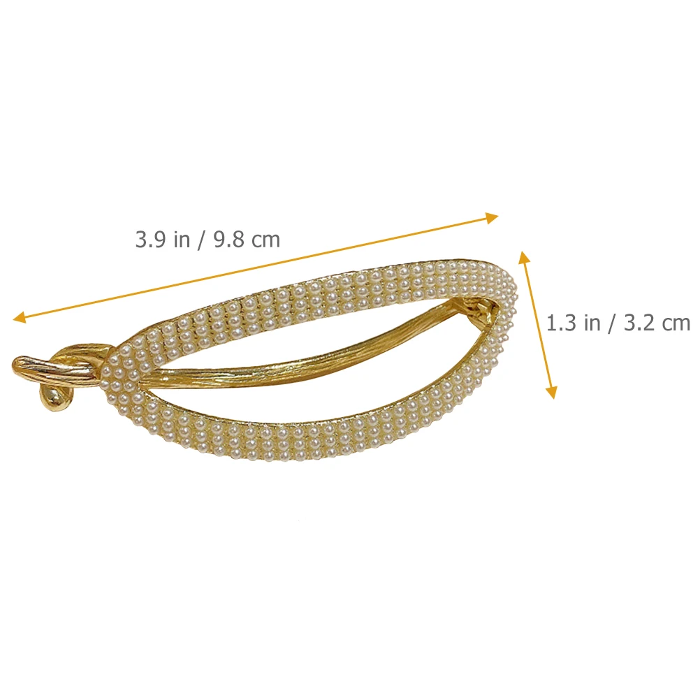 

Curved Clips Claw Clamp for Thick Thin Hair Detangling Holders Bath Makeup Party Banquet Gift Pearl Buckle Barrettes Hair