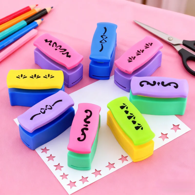 1 Pcs Edge Embossing Machine DIY Handicraft Art Materials Pattern Presser Handmade Flower Press Pattern Puncher