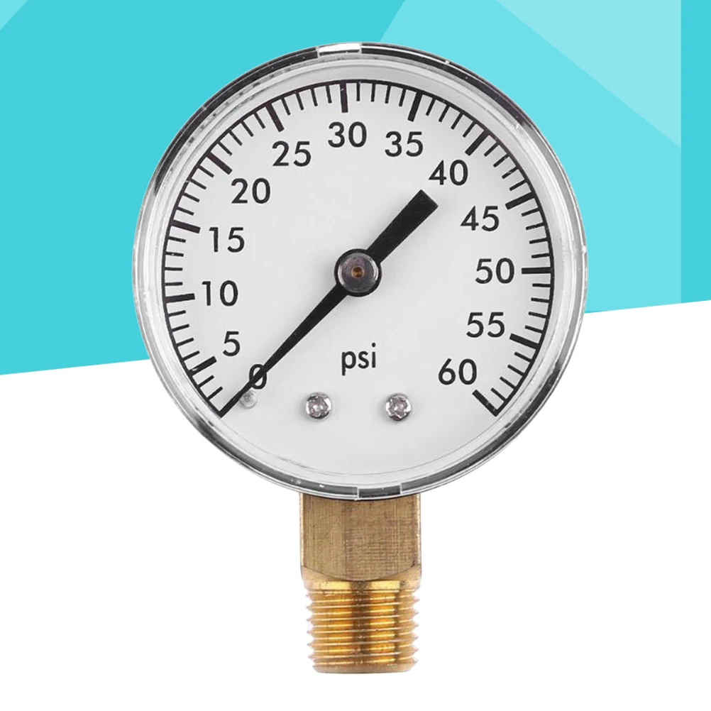 

Pressure Gauge Compact Durable Mini Portable Tester for Oil Gas 0-60 PSI Long Lasting Utility Vacuum Gage