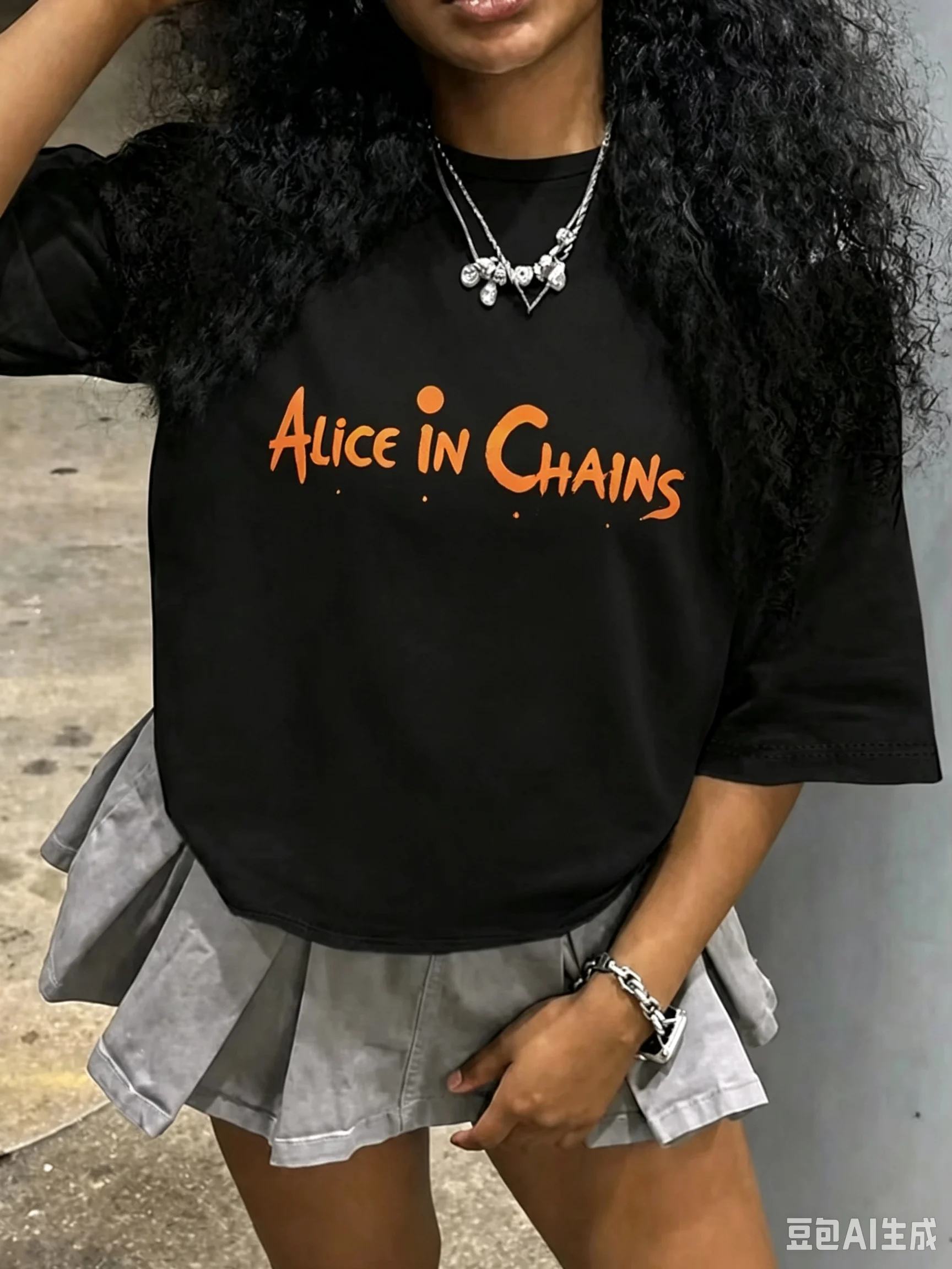 1pc Alice In Chains Album Art Printed Cotton T shirt Unisex Men Women Kids Streetwear Casual Vacation Short Sleeve Tops