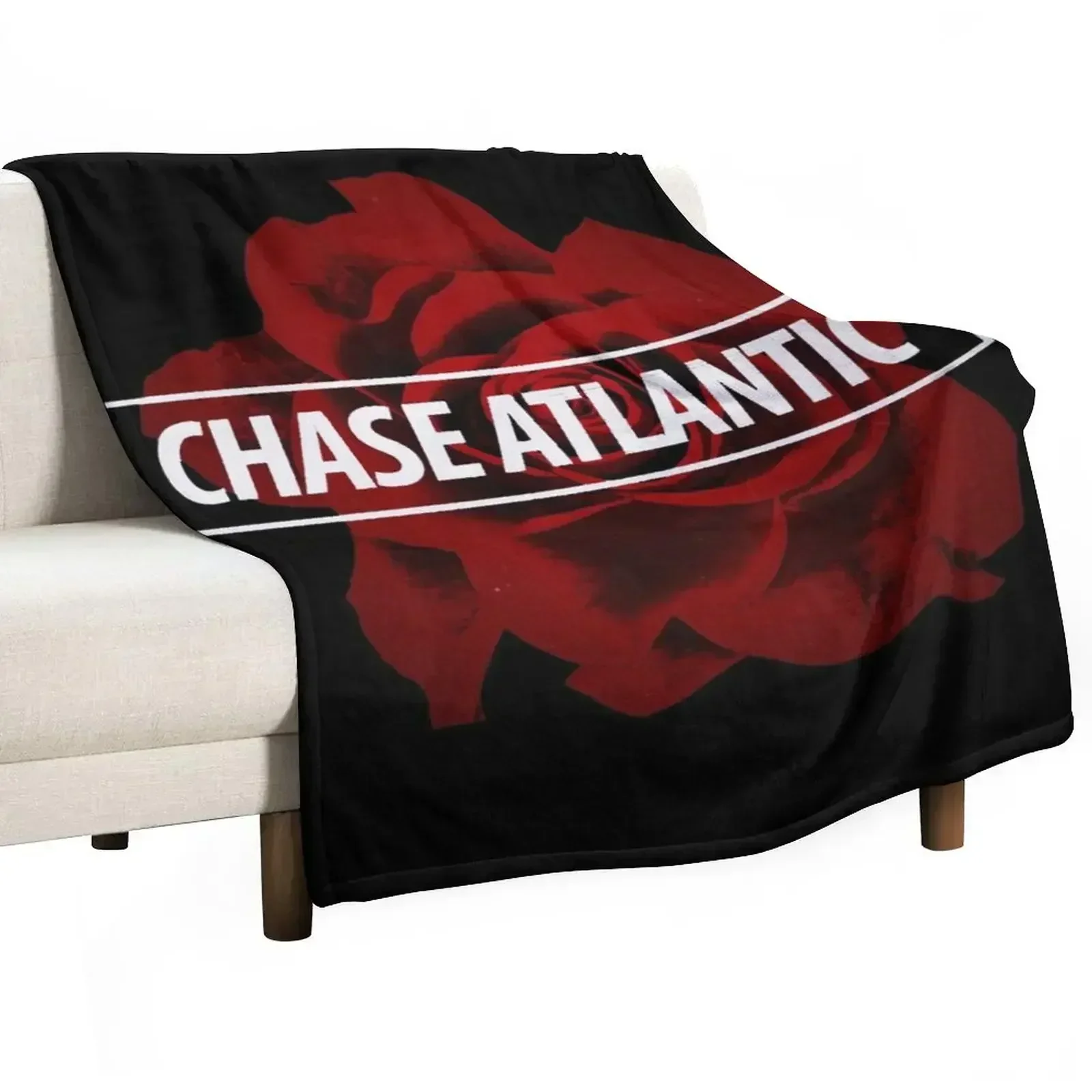 Chase Atlantic Rose Logo Throw Blanket Baby Vintage Blankets