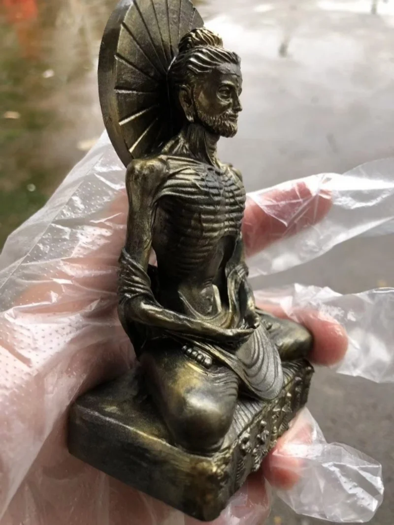 Chinese Antique Collection Resin Ascetic Statue Ornaments Home Desktop Ornaments Sculptures Study Decorations Handicrafts