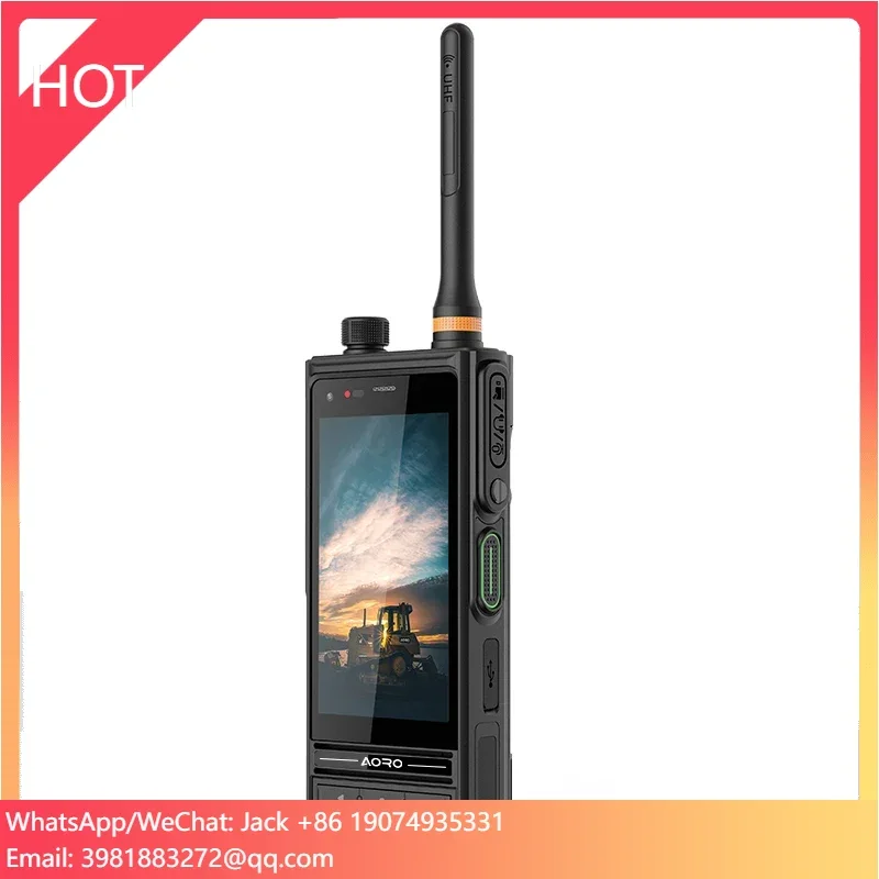 Android 10 4W Duplex DMR Radio Walkie-Talkie POC GSM Interfon Ponsel Interfon Ponsel