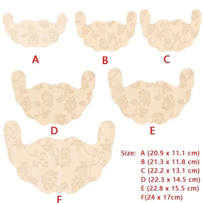 Almohadillas autoadhesivas en forma de U para cubrir el pezón, cinta superior Invisible para Realce de pecho, pasta desechable, para el pecho pegatina, boda, 1 par