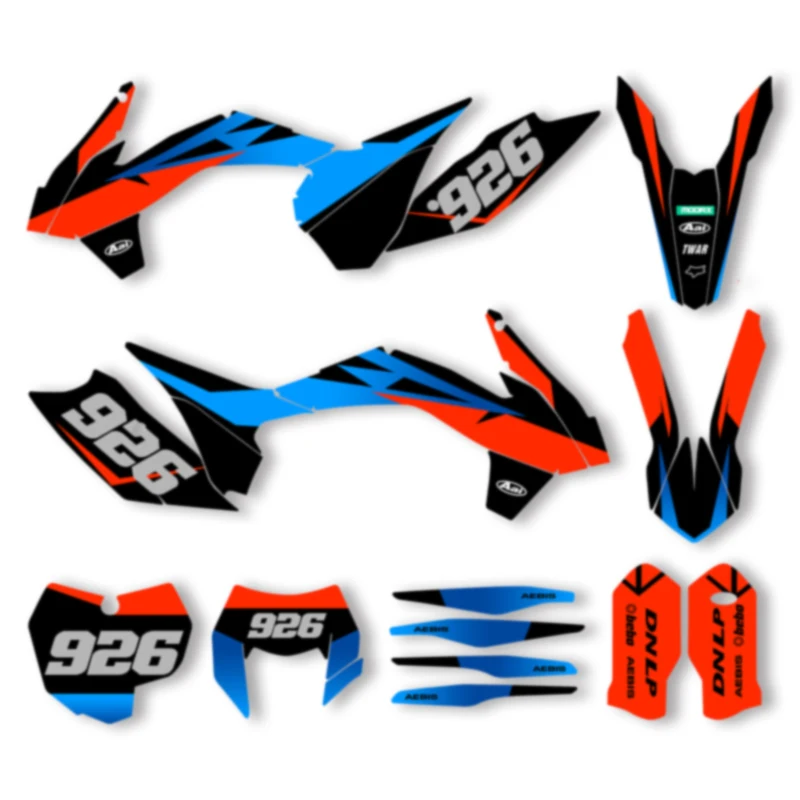 

DSMTECH Motorcycle Graphics Decals Stickers Kits For KTM SX SXF 2013 2014 2015 EXC EXC-F XCW 2014 2015 2016 001