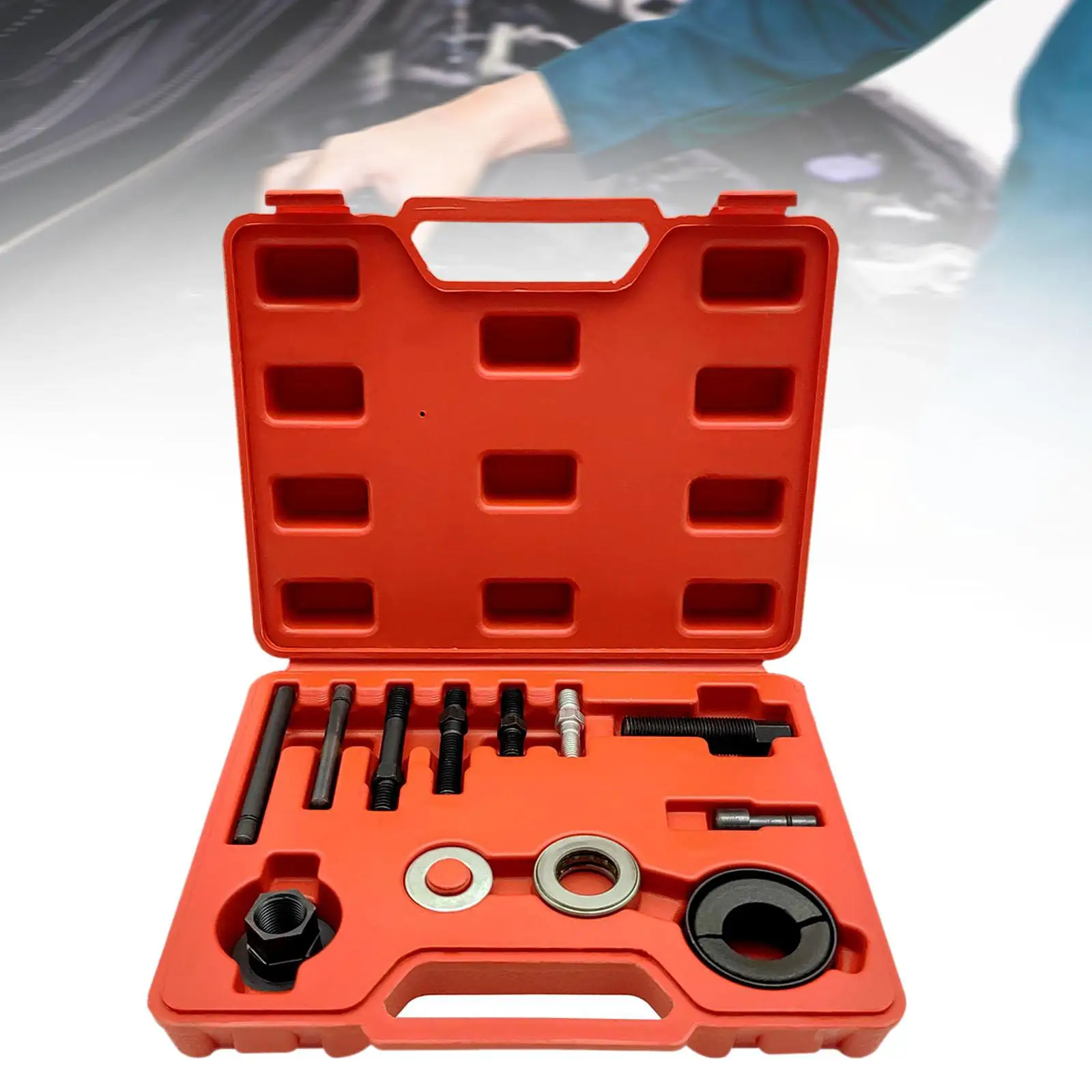 Generic Power Steering Pump Pulley Puller Remover Installer Tool Carrying Case for 1-3/8