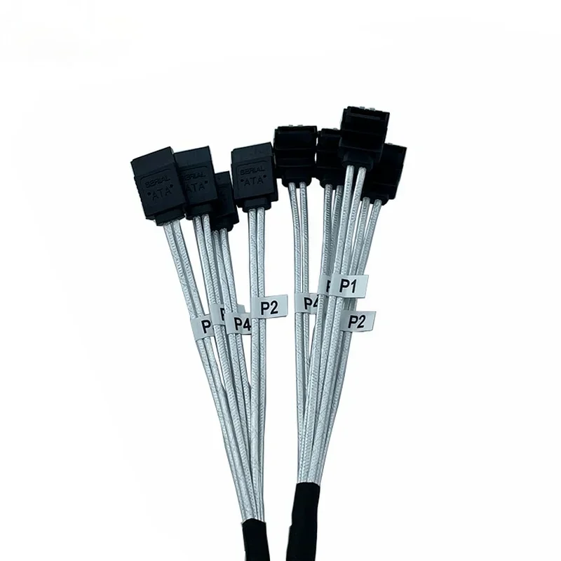 4set Sata To Cable 6 Ports/Set Date 7 Pin Sas 6Gbps HDD Splitter For Server