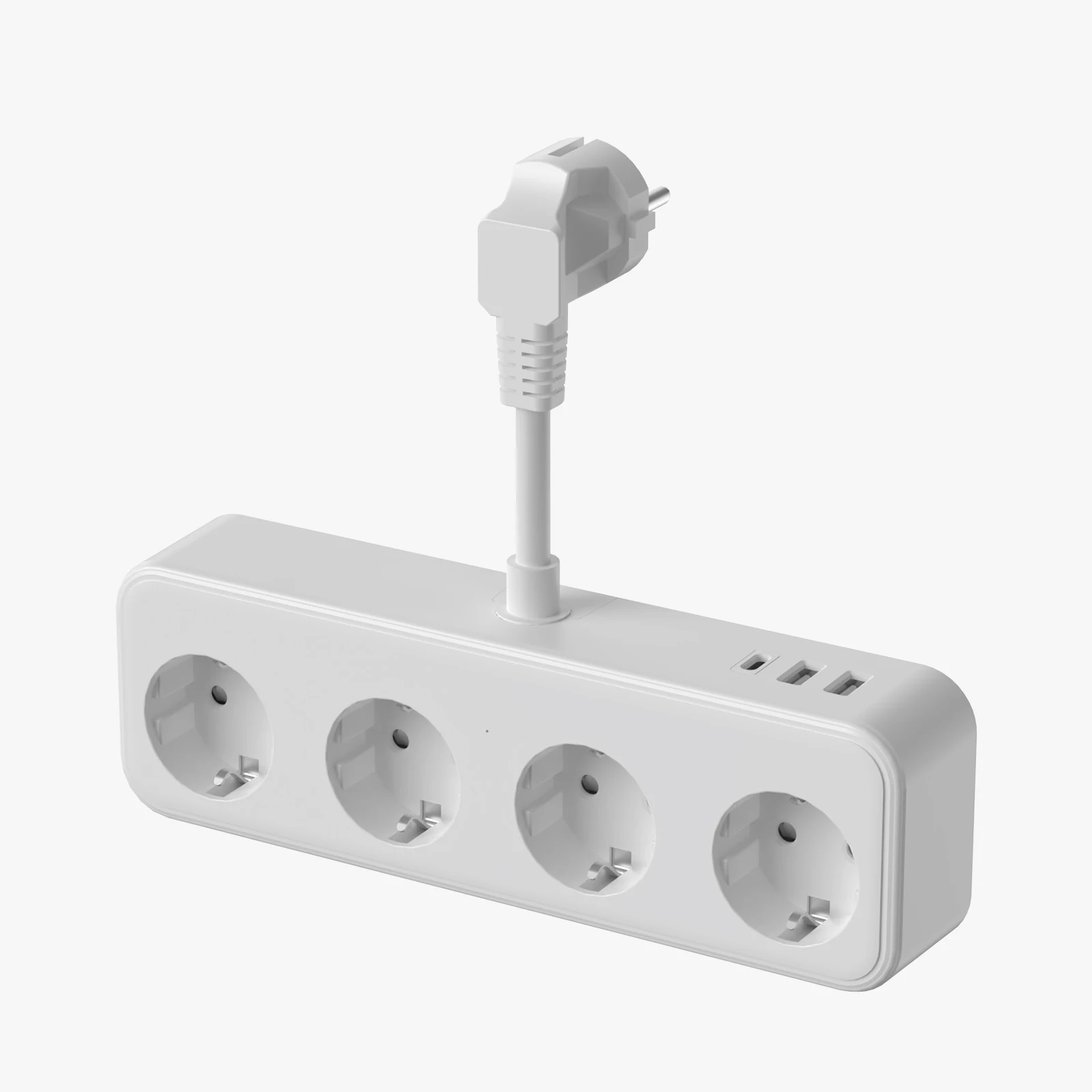 Электрическая розетка JINGMIN, удлинитель с 3 USB 4 розетками переменного тока, адаптер с несколькими розетками, 3840 Вт, 16 А, защита от перенапряжения, настенная вилка для дома