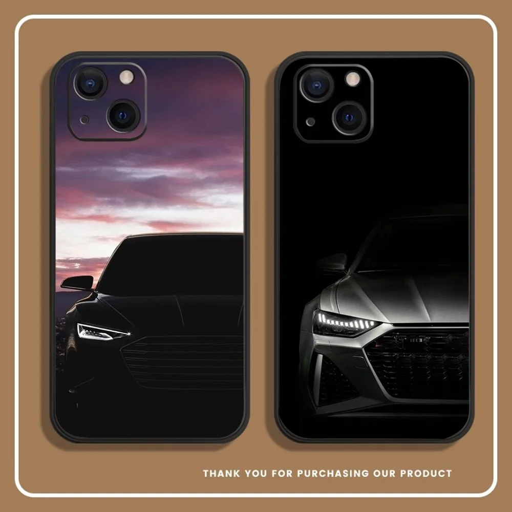 Спортивный автомобиль A-AudiS-S RS чехол для телефона iPhone 14,13,12 Mini 11 Pro XR,X,XS,MAX 6S,7,8 Plus силиконовый чехол мягкий черный