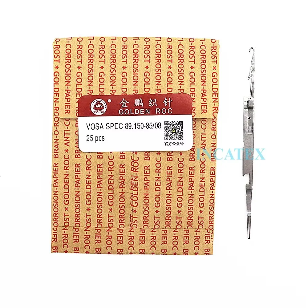 

100 шт. натуральная вязальная игла Golden Roc Vosa Spec 89.150-85/08 для китайской вязальной машины SHIMA SEIKI 3G 5G 7G игла