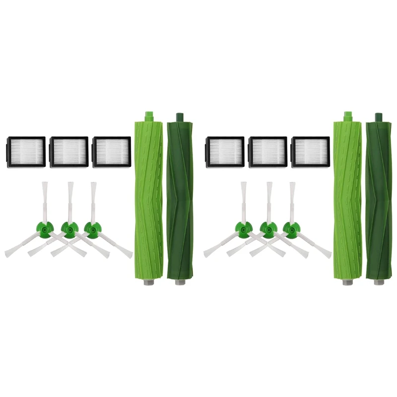 2er-Set für Irobot Roomba I3 I3+ I7 I7+ I4 I6 I6+I8 I8+/Plus E5 E6 E7 J7 I E&J Serie Hauptseitenbürstenfilter