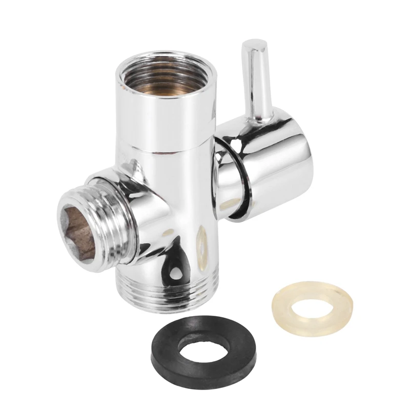 SOLID diverter 3-way diverter valve All 1/2 inch IPS shower system spare part, copper chrome plating