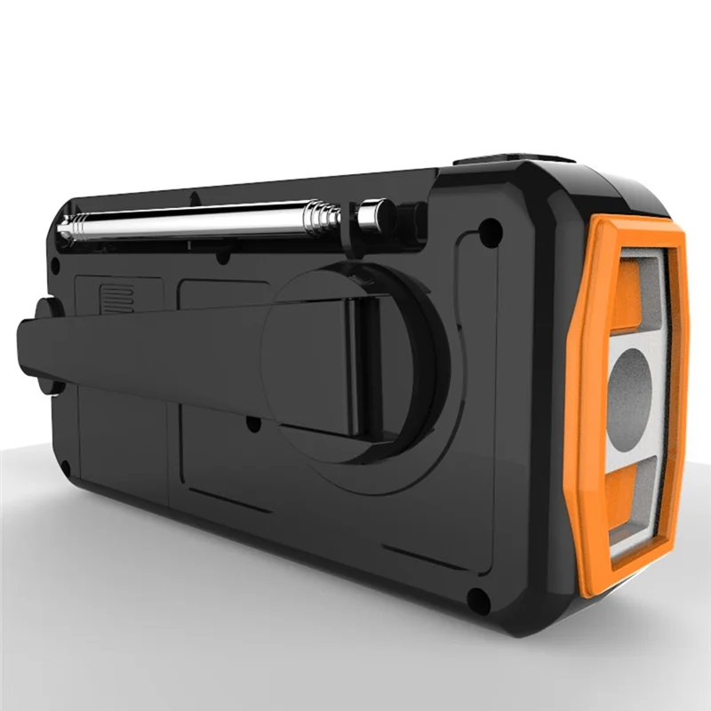 ELECT-Emergency Radio DAB376BT DAB+ FM BT Solar Powered With Battery Hand Crank Blackout Alarm Clock Function