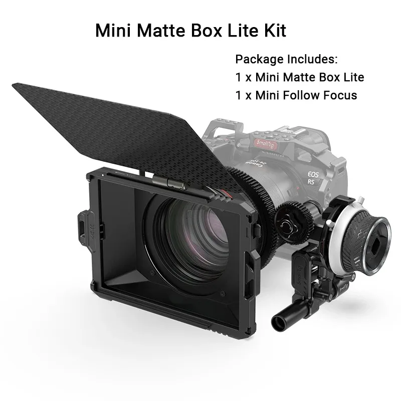 SmallRig Mini Matte Box Lite with Follow Focus for Mirrorless DSLR Camera Film Making 3575 3010
