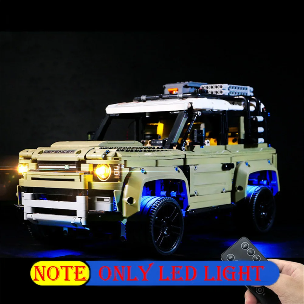 

Car Lighting Set For 42110 Technic Defender Not Include Building Block (Only Led Light Kit)