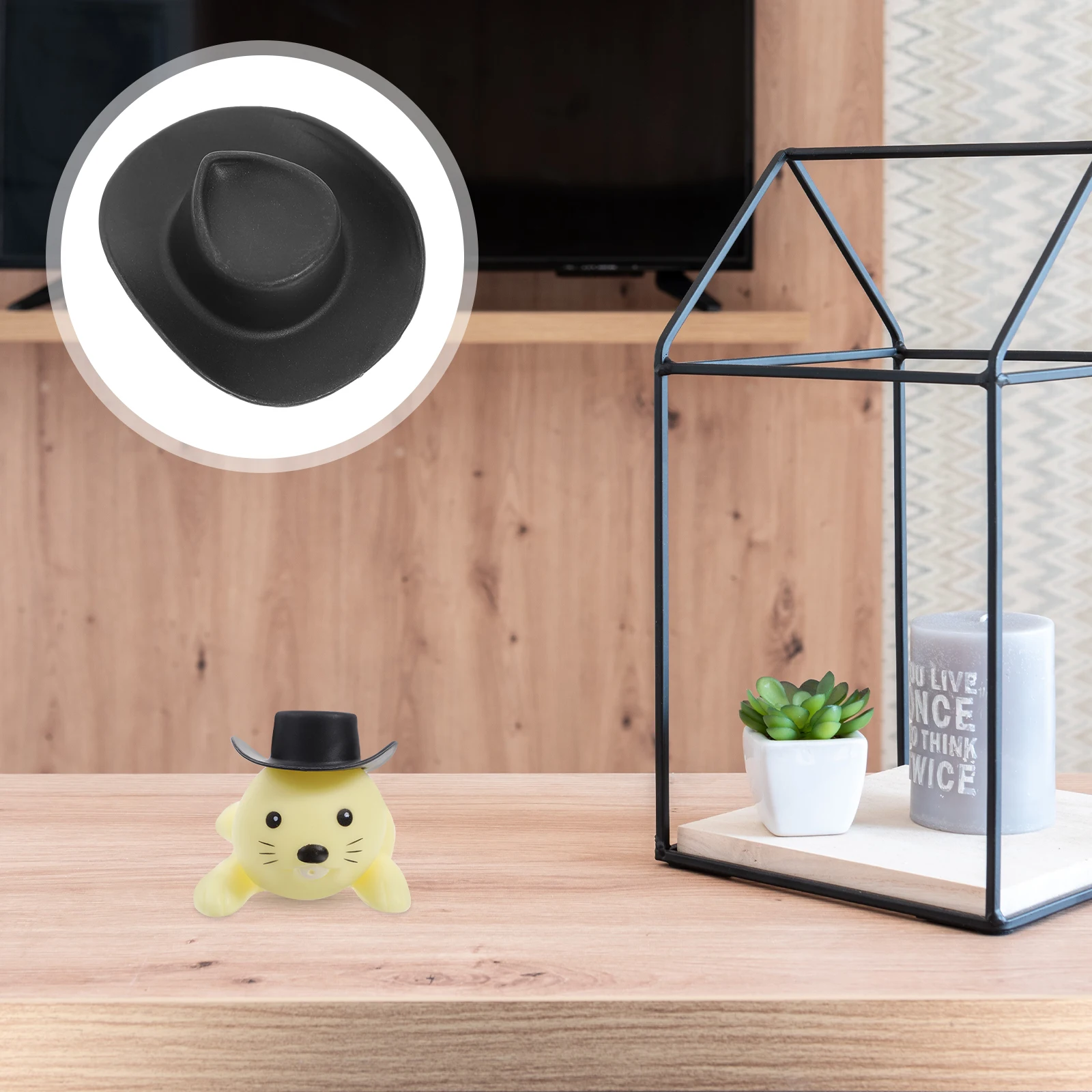 

20Pcs Mini Western Hats Adorable Colored Lightweight Non-Fading Hat Decorations for Party Favors DIY Art Projects Gifts