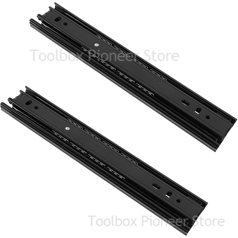 Drawer Rail 8~20Inch Cold Rolled Steel Drawer Slides Close Drawer Sliding Track Two-Section Cabinet Slides Furniture Hardware