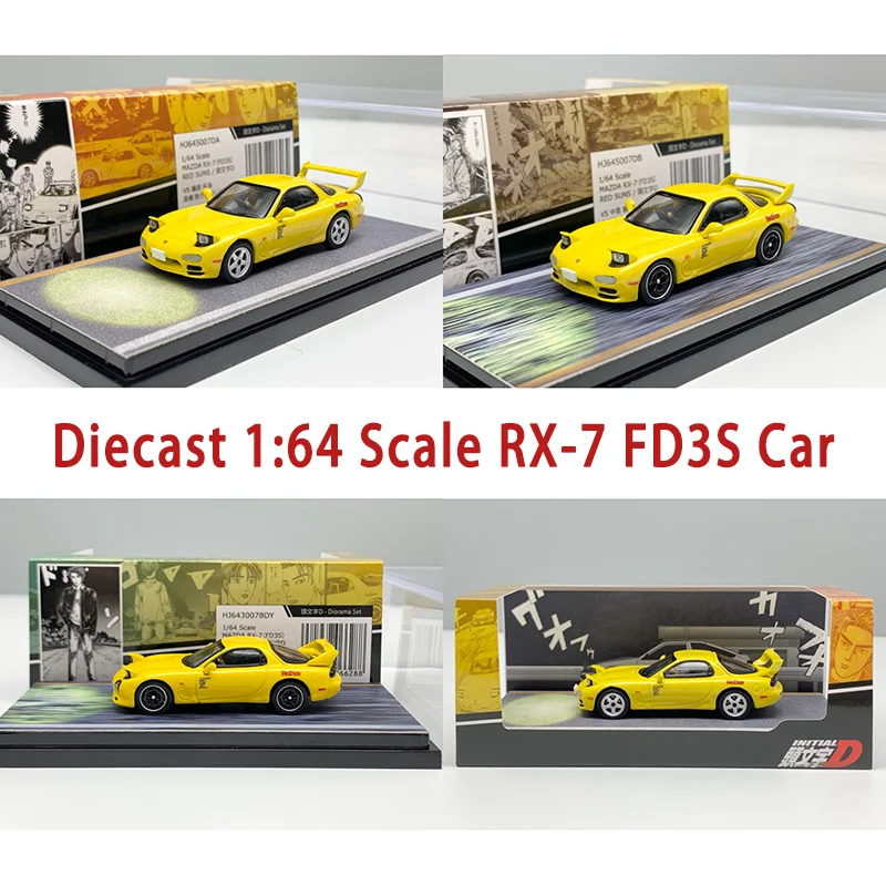 

Коллекционная модель автомобиля RX-7 FD3S из литого металла в масштабе 1:64, сувенир, подарок, статическая модель для демонстрации