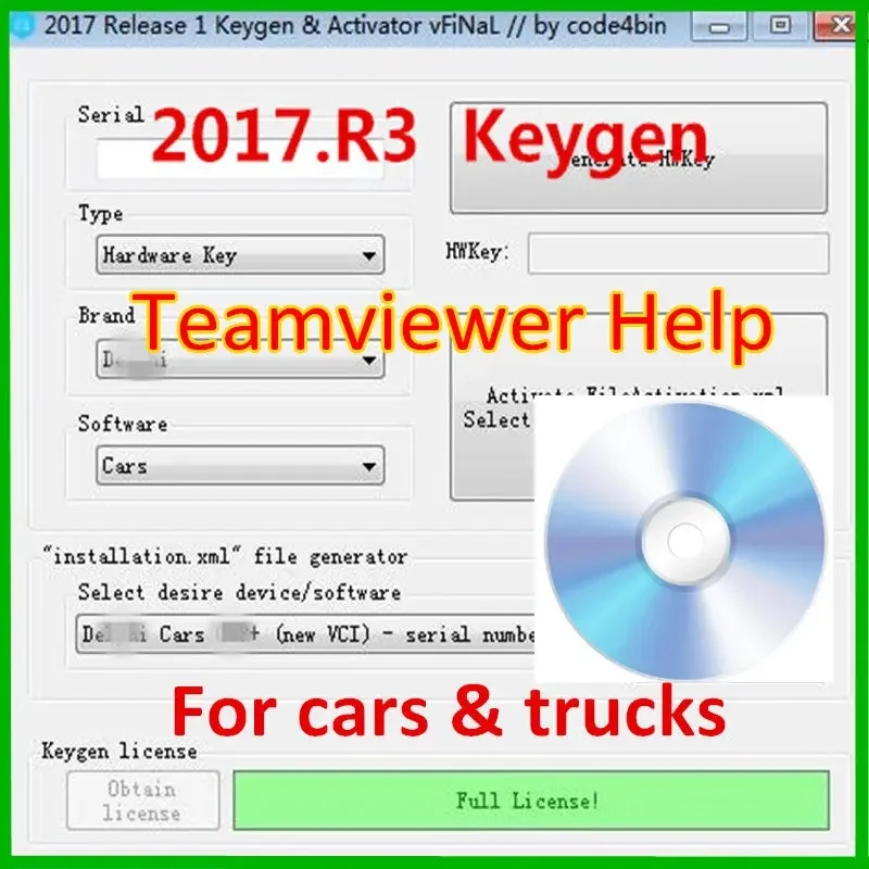 

Самая новая идея Del.phis 2017, R3 с программным обеспечением Herramientas de Irishóstico Keygen для Coches camiones obd сканер 2017r3