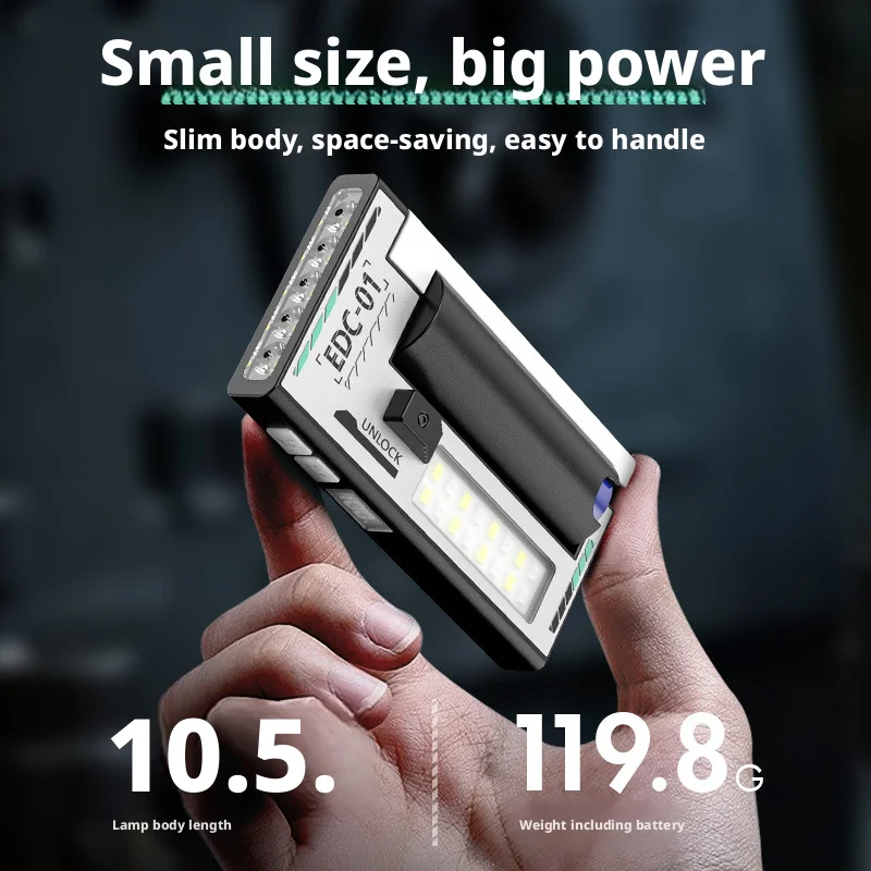 New 21700 Replaceable Battery Flashlight Multifunctional Maintenance Light Outdoor Camping Light Portable Lighting