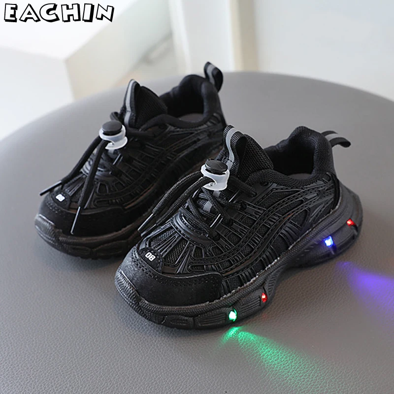 Scarpe illuminate a Led per bambini autunno scarpe da ginnastica firmate per ragazzi ragazze moda scarpe sportive traspiranti scarpe Casual per