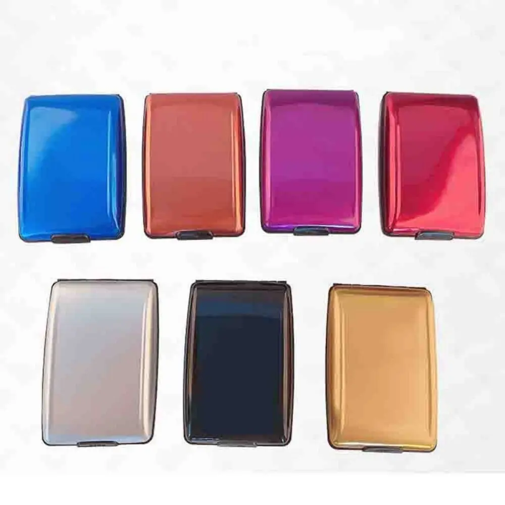 

Large Capacity Credit Cards Holder Card Case Aluminum Alloy RFID Blocking Wallet Anti-Theft Lightweight Anti-RFID Card Bag