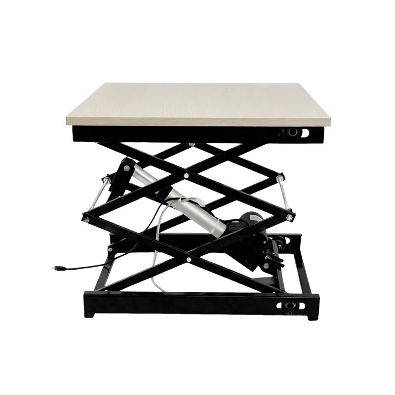 2026 Electric Scissor Lift Table for Industrial Mobile Lifting Platform 24V DC Power Height Adjustable Workbench for Factory