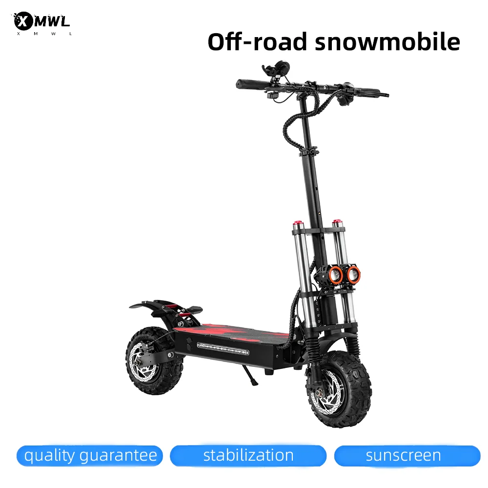 

Электросамокат 6000 Вт, сверхмощный, быстрый, для взрослых, с 11-дюймовыми внедорожными шинами, складная конструкция для удобного хранения и мобильности