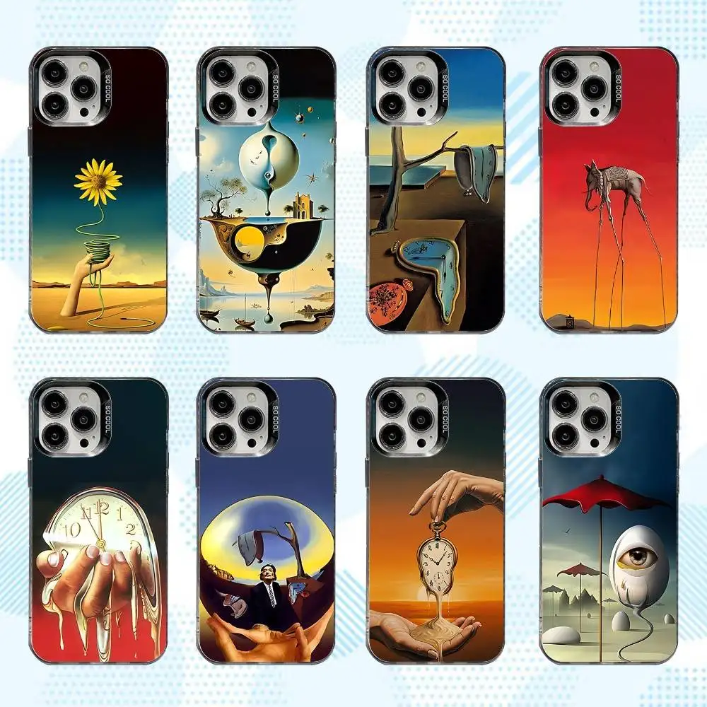 

Surrealism S-Salvador Art Phone Case For iPhone 16,15,14,13,12,11,Mini,Pro,SE,MAX White Matte Shockproof Cover
