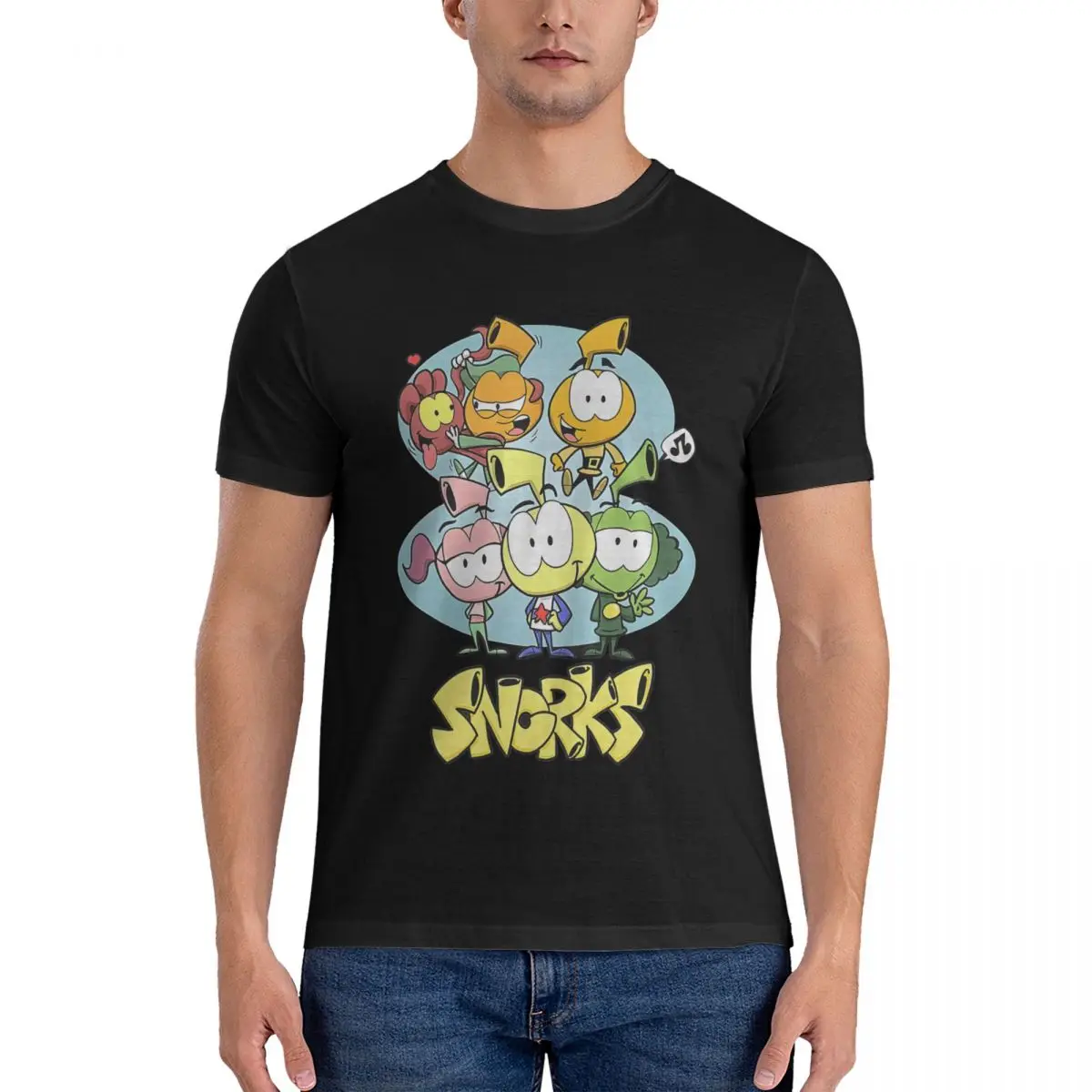 Everyone Men's T Shirts Snorks Novelty Tee Shirt Short Sleeve Crewneck T-Shirts Cotton Unique Clothes