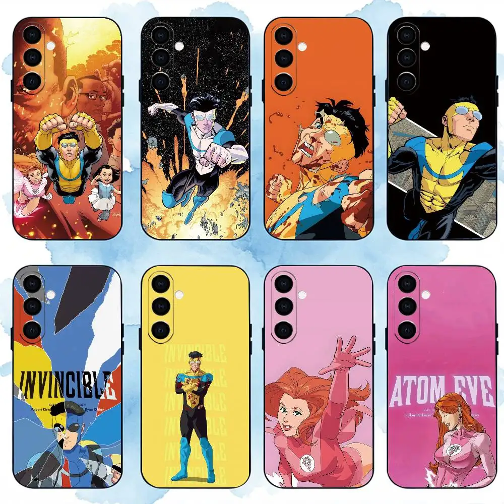 I-Invincible Funny Phone Case For Samsung Galaxy A73,A72,A71,A70,A53,A52,A51,Others Soft Black Cover