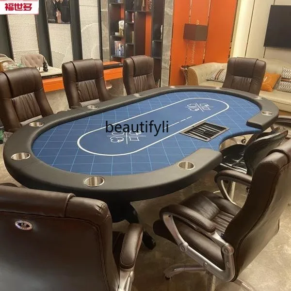 Texas Poker Table Poker Table Size Logo Can Be Customized Board Fireproofing Material