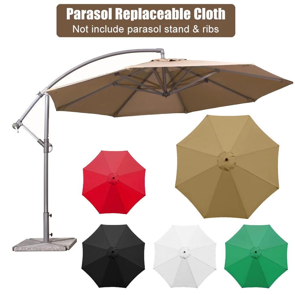 

Polyester Sunshade Parasol Cloth Outdoor Courtyard Umbrella Surface Replacement Cloth Rainproof Sunscreen Cloth 6/8 Ribs