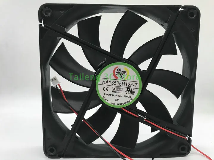 

HA13525H12F-Z 135mm X 25mm Fan: 12V, 0.5A, High Airflow, Silent PC/Power Supply Cooling