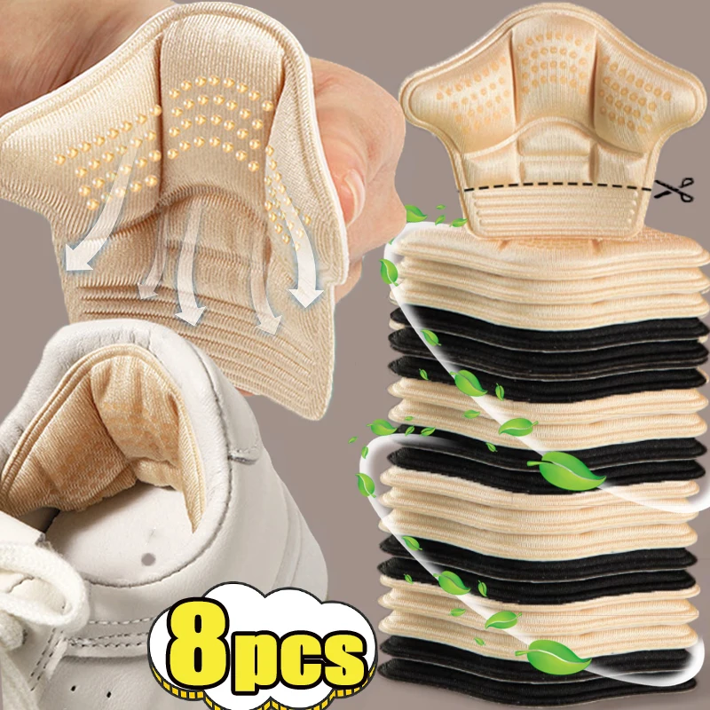 Heel Stickers Heel Protectors Sneaker Shrinking Size Insoles Anti-wear Feet Shoe Pads Adjust Size High Heel Cushion Inserts